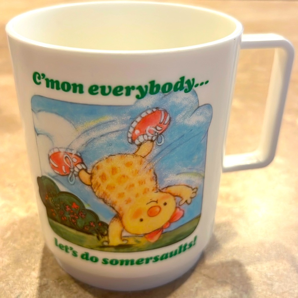 Vintage Avon Somersaults Pals Cute Mug Cup 1986 Rare